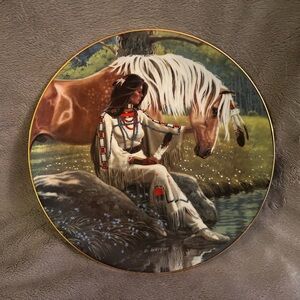 “Prairie Flower” Native American Plate from Princess of the Plains Collection